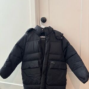 Zara Girls Black Down feather Puffer Ski Jacket size 11/12